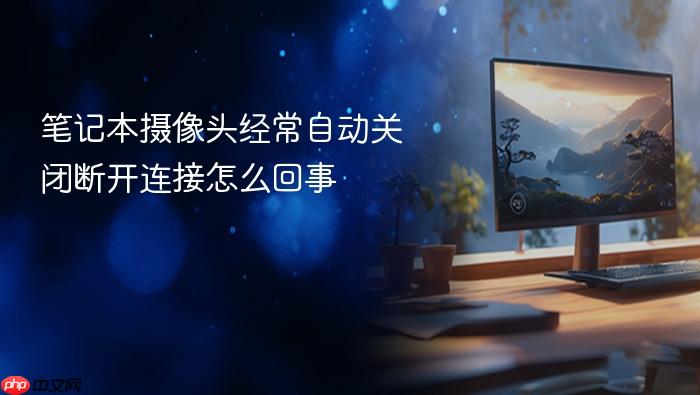 笔记本摄像头经常自动关闭断开连接怎么回事