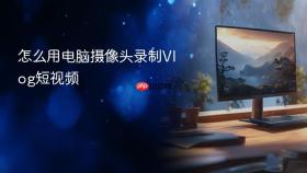 怎么用电脑摄像头录制Vlog短视频