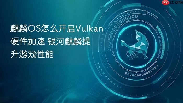 麒麟os怎么开启vulkan硬件加速 银河麒麟提升游戏性能