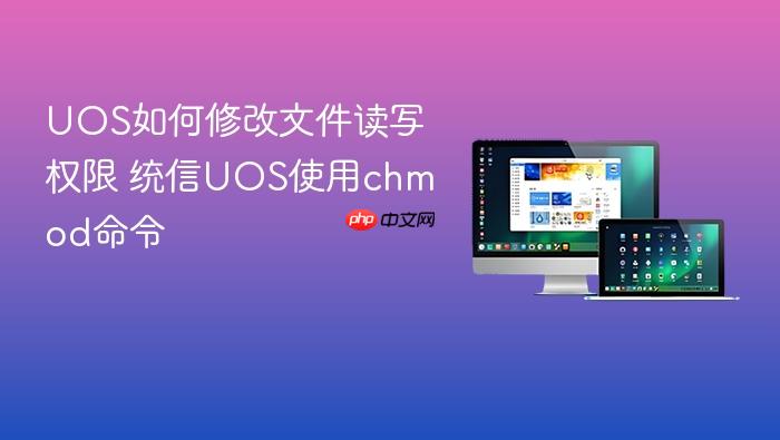 uos如何修改文件读写权限 统信uos使用chmod命令