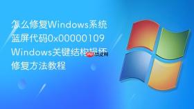 怎么修复windows系统蓝屏代码0x00000109 windows关键结构损坏修复方法教程