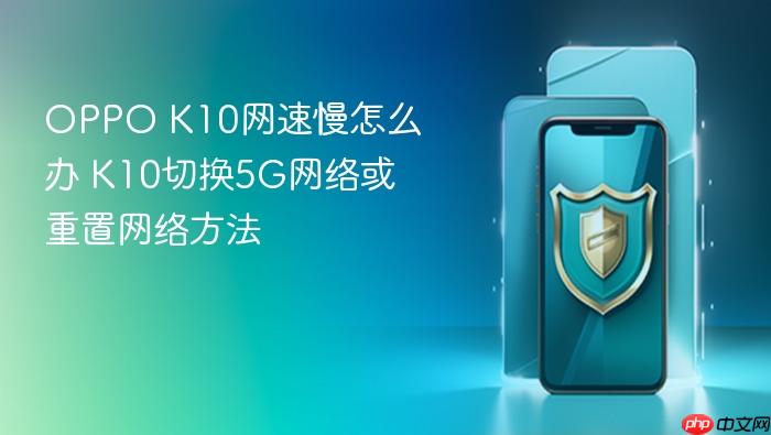 oppo k10网速慢怎么办 k10切换5g网络或重置网络方法
