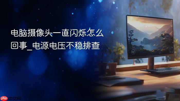 电脑摄像头一直闪烁怎么回事_电源电压不稳排查
