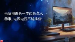 电脑摄像头一直闪烁怎么回事_电源电压不稳排查