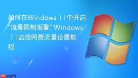 如何在windows 11中开启“流量限制报警” windows 11监控网费流量设置教程