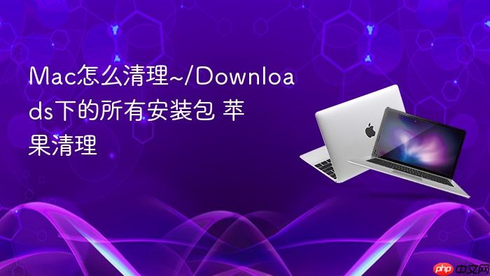 mac怎么清理~/downloads下的所有安装包 苹果清理