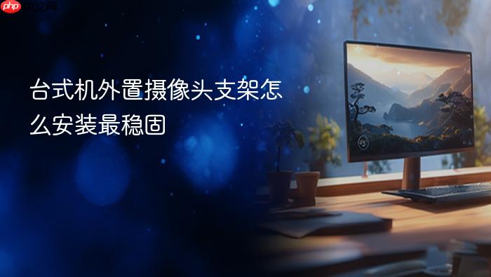 台式机外置摄像头支架怎么安装最稳固