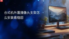 台式机外置摄像头支架怎么安装最稳固