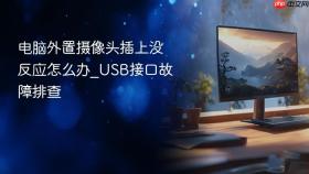 电脑外置摄像头插上没反应怎么办_USB接口故障排查
