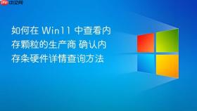 如何在 win11 中查看内存颗粒的生产商 确认内存条硬件详情查询方法