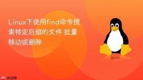 linux下使用find命令搜索特定后缀的文件 批量移动或删除