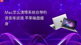 mac怎么清理系统自带的语音库资源 苹果磁盘瘦身