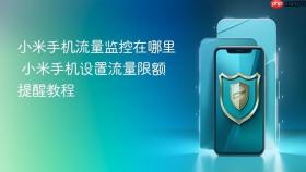 小米手机流量监控在哪里 小米手机设置流量限额提醒教程
