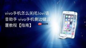 vivo手机怎么关闭Jovi语音助手 vivo手机侧边键设置教程【指南】