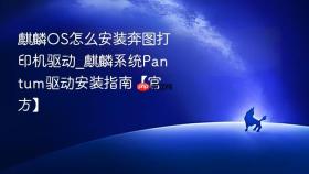 麒麟OS怎么安装奔图打印机驱动_麒麟系统Pantum驱动安装指南【官方】