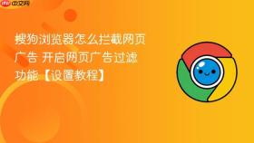 搜狗浏览器怎么拦截网页广告 开启网页广告过滤功能【设置教程】