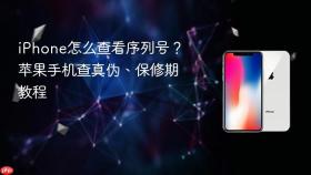 iphone怎么查看序列号?苹果手机查真伪、保修期教程