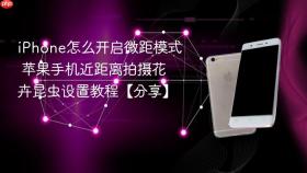 iphone怎么开启微距模式 苹果手机近距离拍摄花卉昆虫设置教程【分享】