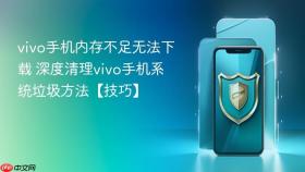 vivo手机内存不足无法下载 深度清理vivo手机系统垃圾方法【技巧】