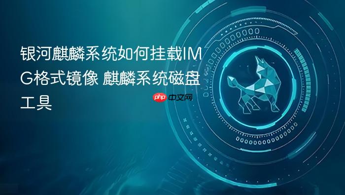 银河麒麟系统如何挂载img格式镜像 麒麟系统磁盘工具