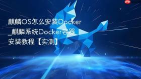 麒麟OS怎么安装Docker_麒麟系统Docker容器安装教程【实测】