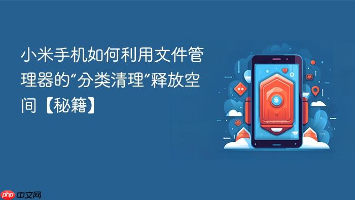 小米手机如何利用文件管理器的“分类清理”释放空间【秘籍】