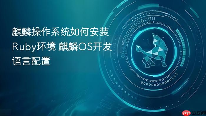 麒麟操作系统如何安装ruby环境 麒麟os开发语言配置