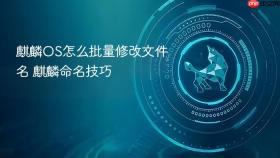 麒麟OS怎么批量修改文件名 麒麟命名技巧