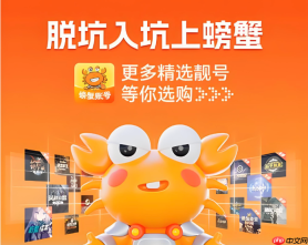 螃蟹账号交易平台链接入口 螃蟹官方网站安全登录入口