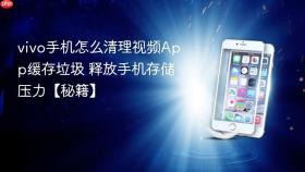 vivo手机怎么清理视频app缓存垃圾 释放手机存储压力【秘籍】