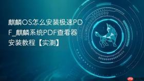 麒麟os怎么安装极速pdf_麒麟系统pdf查看器安装教程【实测】