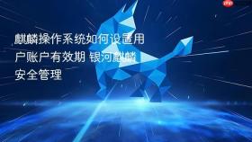 麒麟操作系统如何设置用户账户有效期 银河麒麟安全管理