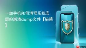 一加手机如何清理系统底层的崩溃dump文件【秘籍】