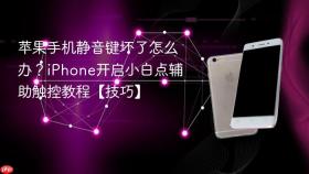 苹果手机静音键坏了怎么办？iPhone开启小白点辅助触控教程【技巧】