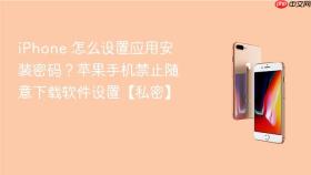 iPhone 怎么设置应用安装密码？苹果手机禁止随意下载软件设置【私密】