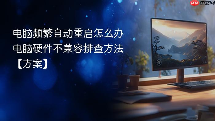电脑频繁自动重启怎么办 电脑硬件不兼容排查方法【方案】
