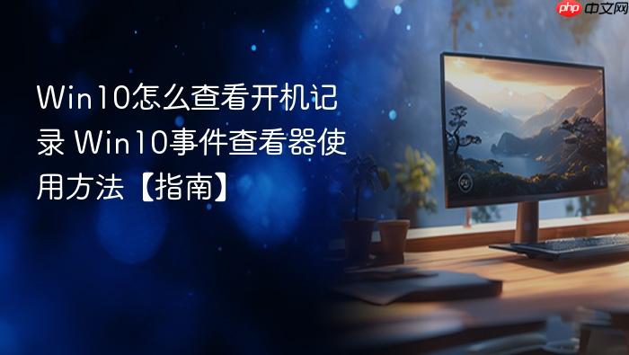 win10怎么查看开机记录 win10事件查看器使用方法【指南】