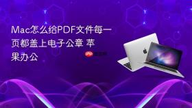 mac怎么给pdf文件每一页都盖上电子公章 苹果办公