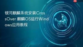 银河麒麟系统安装CrossOver 麒麟OS运行Windows应用教程