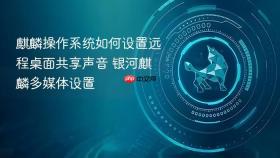 麒麟操作系统如何设置远程桌面共享声音 银河麒麟多媒体设置