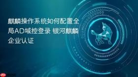 麒麟操作系统如何配置全局AD域控登录 银河麒麟企业认证
