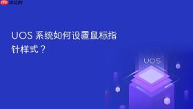 uos 系统如何设置鼠标指针样式？