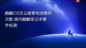 麒麟os怎么查看电池循环次数 银河麒麟笔记本硬件检测