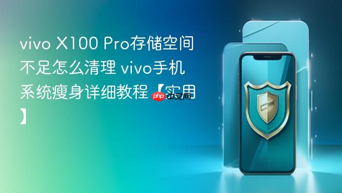 vivo x100 pro存储空间不足怎么清理 vivo手机系统瘦身详细教程【实用】