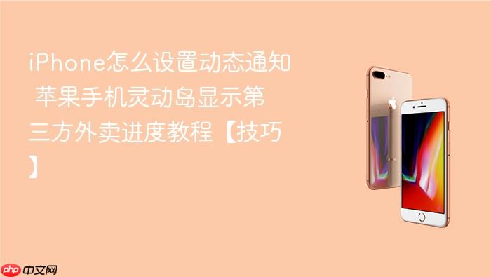 iphone怎么设置动态通知 苹果手机灵动岛显示第三方外卖进度教程【技巧】