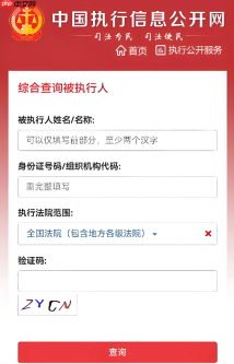 老赖名单查询官网入口 中国执行信息公开网失信名单查询系统