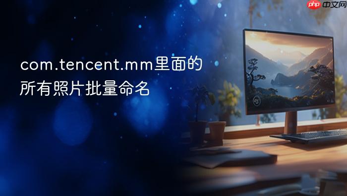com.tencent.mm里面的所有照片批量命名