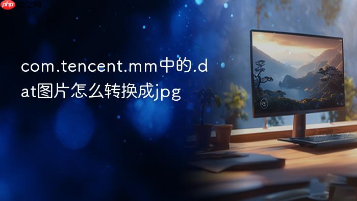 com.tencent.mm中的.dat图片怎么转换成jpg