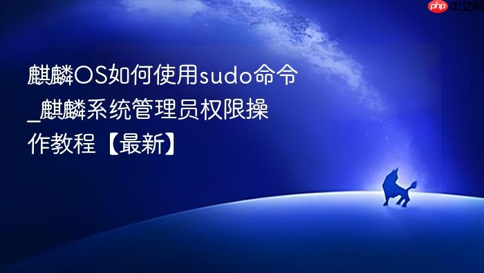 麒麟os如何使用sudo命令_麒麟系统管理员权限操作教程【最新】