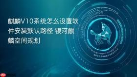 麒麟V10系统怎么设置软件安装默认路径 银河麒麟空间规划